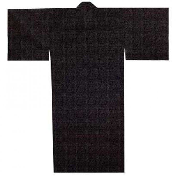 Yukata Shidori noir coton doublé homme Taille M  "Made in Japan"