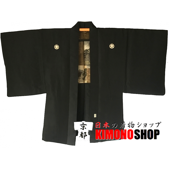 Ancien haori samourai Nara Tachibana Montsuki homme "Made in Japan"