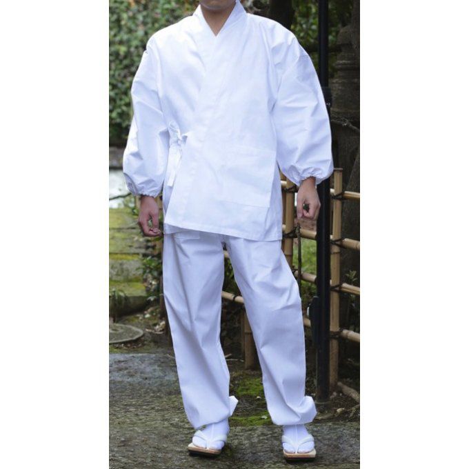 Samue Zen blanc coton homme  "Made in Japan"