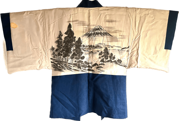 Antique Haori Tsumugi homme - FujiSan no Keshiki 2