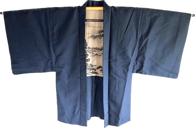 Antique Haori Tsumugi homme - FujiSan no Keshiki 2