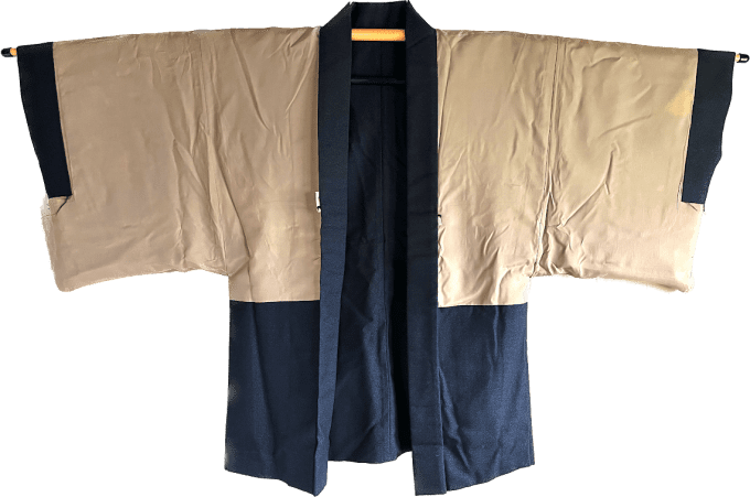 Antique Haori Tsumugi homme - FujiSan no Keshiki 2