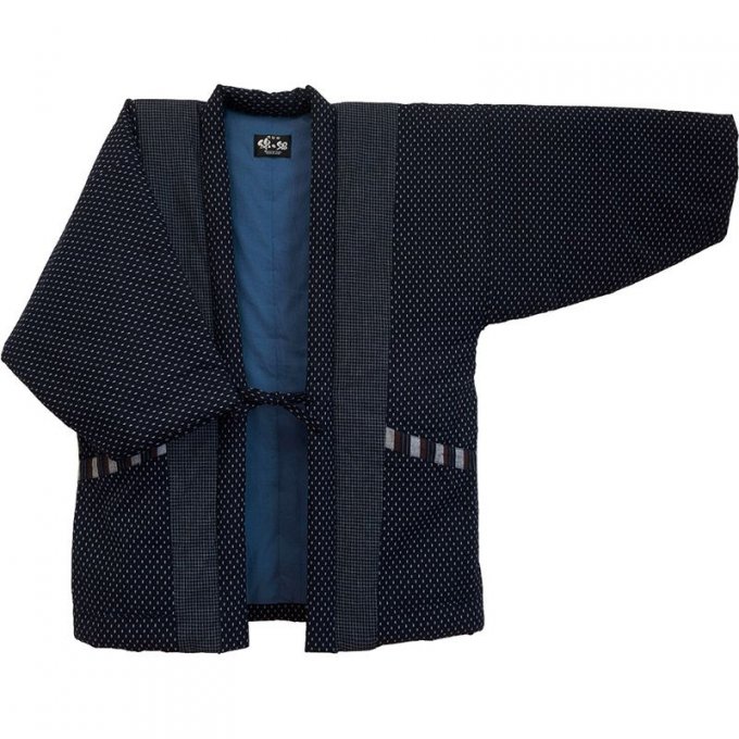 Kimono Hanten hiver Dobī o Araregara "Made in Japan" grande taille 3L  