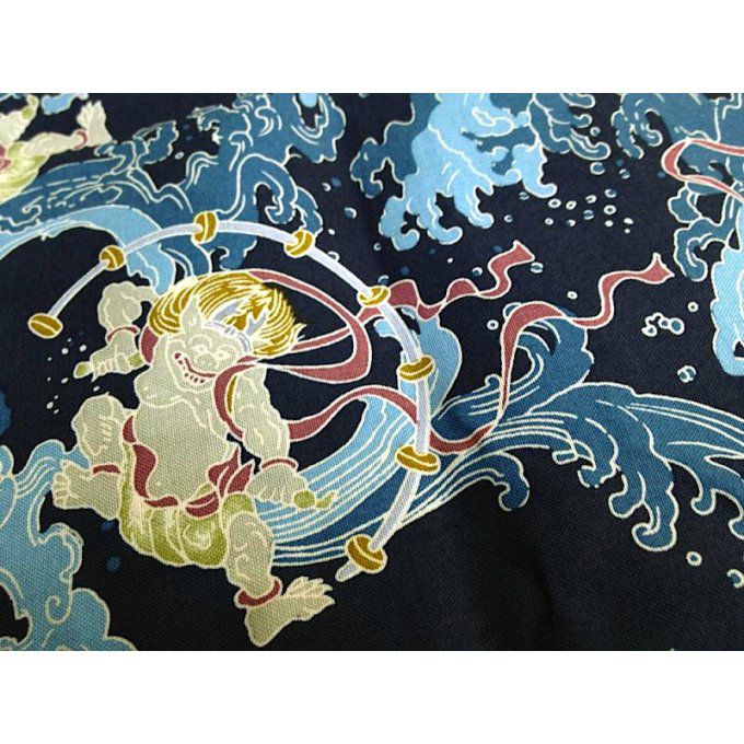 Chemise japonaise KoiGuchi Fujin Rajin bleu