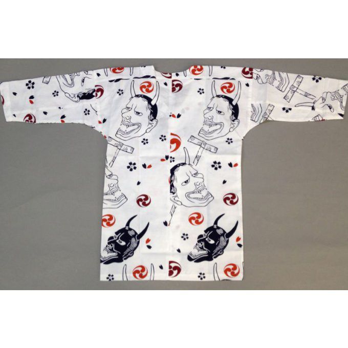 Chemise japonaise KoiGuchi Hannya blanc