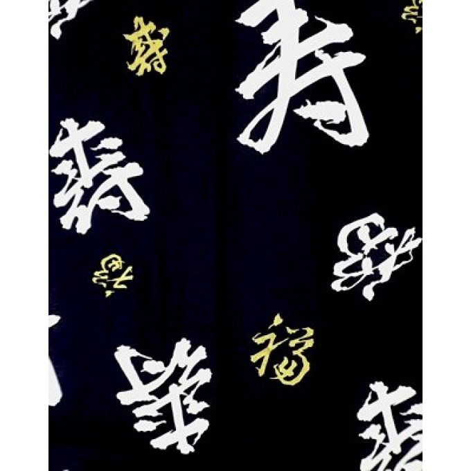 Yukata Fukuju bleu marine homme