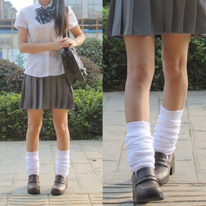 Loose socks japonaise Kawaii JK blanche "Made in Japan" 