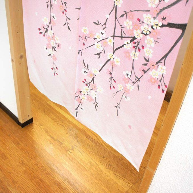 Noren Shidare Sakura rose Made in Japan  