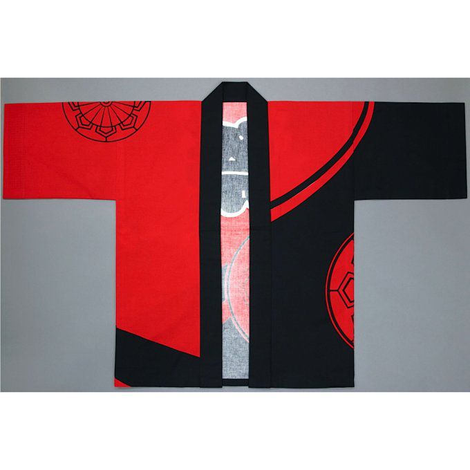 Nouveau veste kimono Happi Rin Matsuri coton rouge