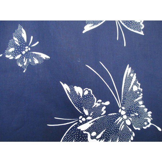 Happi Chou papillon bleu marine femme "Made in Japan"