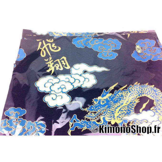 Yukata Unryu Moji noir homme Taille M  "Made in Japan"