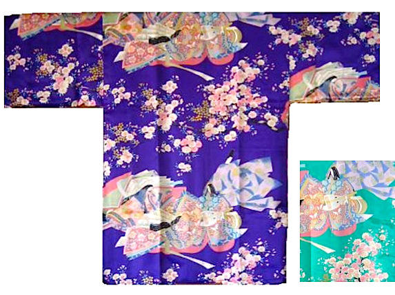 Hanten Sakura Ocho polyester femme "Made in Japan" 