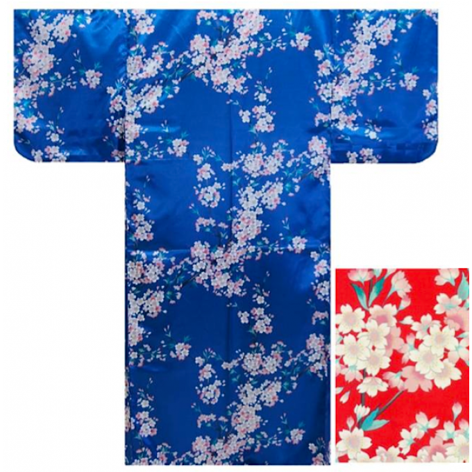 Kimono japonais Shin Sakura polyester femme "Made in Japan"  
