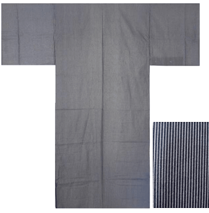 Yukata homme - Aoi Strip Taille M/58" (160~170cm)