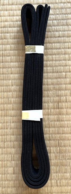 Ceinture noire Karate Tokyodo coton qualité standard - Taille 6 (310 cm)