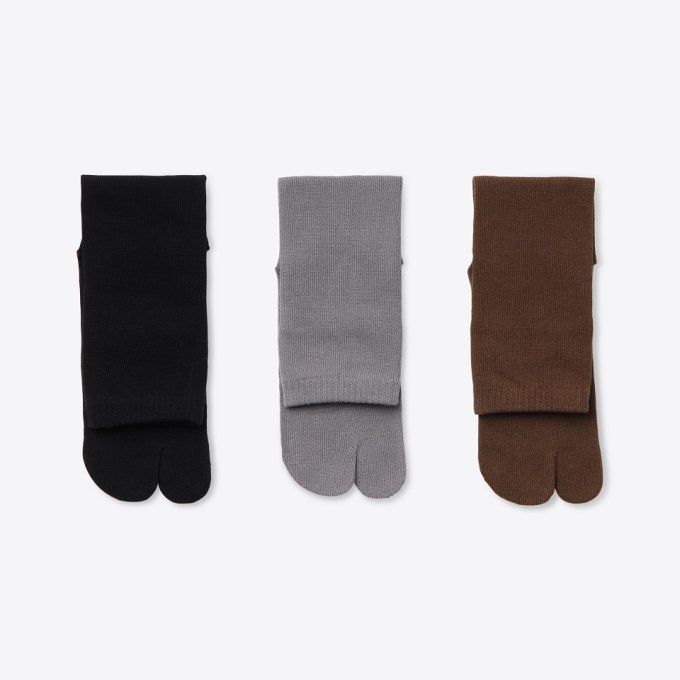 Pack 3 paires de Chaussettes Tabi longue Standart 3 couleurs 