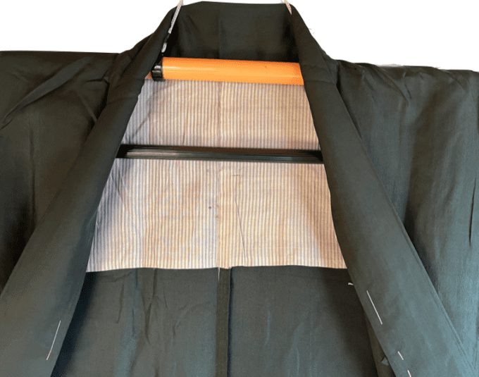 Antique Haori  soie noire Mokkou Montsuki d'été homme "Made in Japan"  