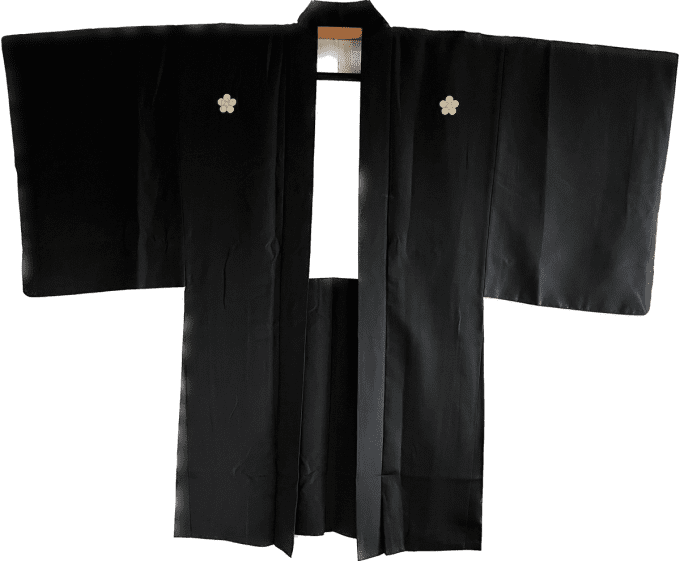 Antique haori japonais homme -  Maruni Umebachi Montsuki - Made in Japan - 03