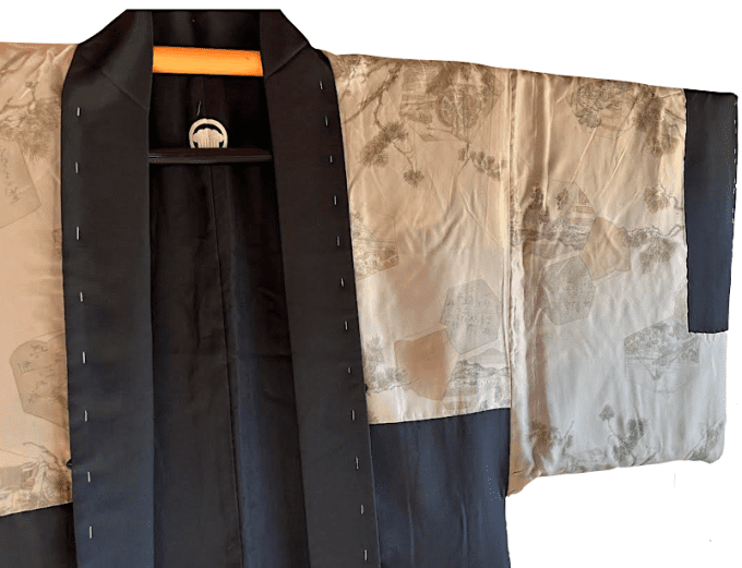 Antique Haori Montsuki Tokaido no Katsuyaku du Japon 