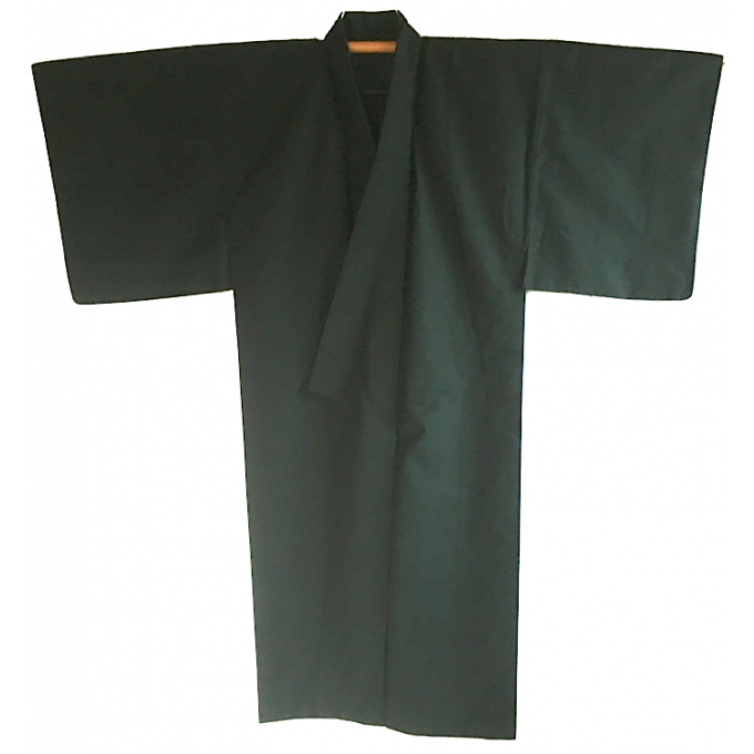 Set Antique kimono japonais soie noire homme