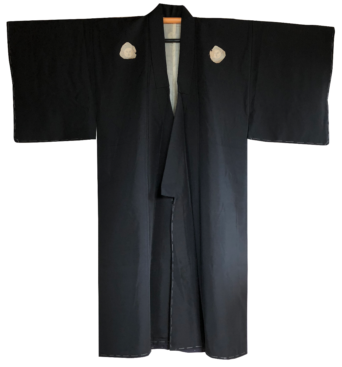 Les Hommes Japonais Traditionnel de KAKU OBI Gray Silk 100% Kimono Ceinture MADE IN JAPAN 