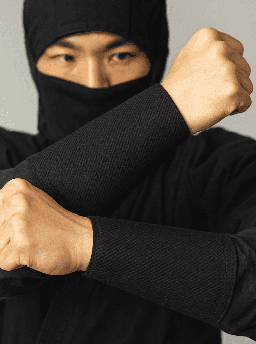 Tekko Ninja en Coton Noir Sashiko – 5 Kohaze