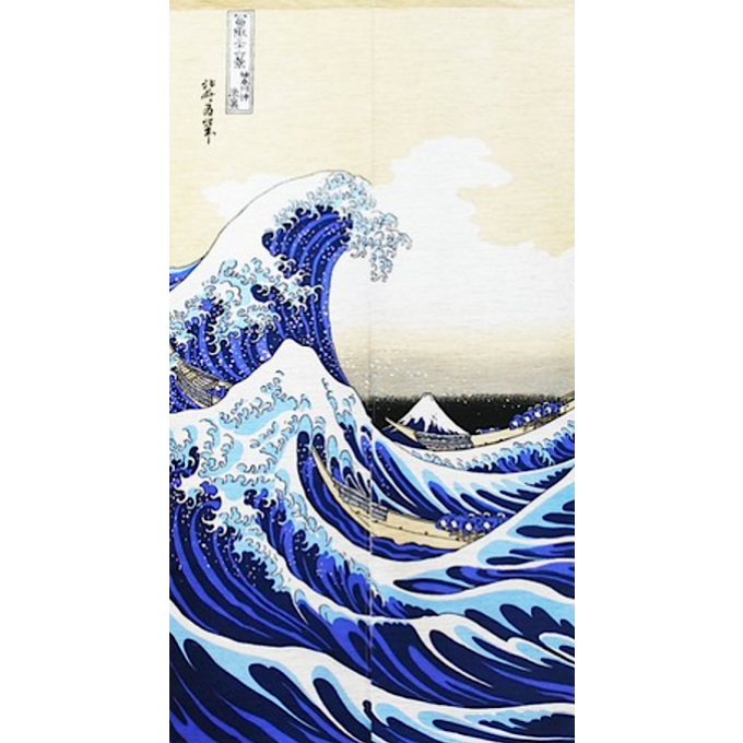 Noren Nami Hokusai Fuji San Made in Japan