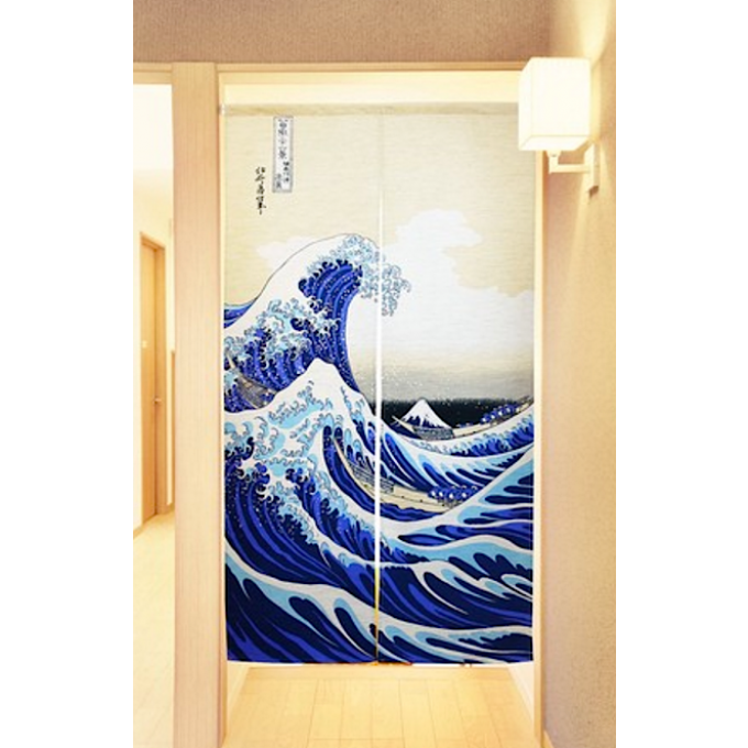 Noren Nami Hokusai Fuji San Made in Japan