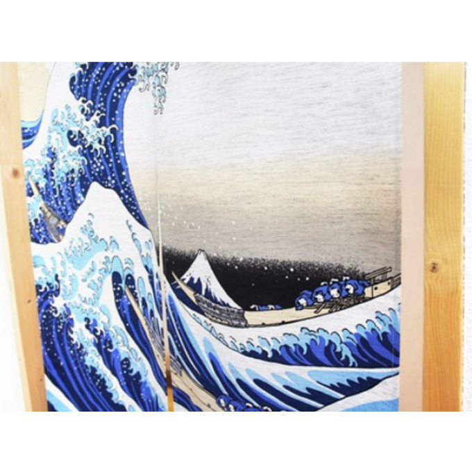 Noren Nami Hokusai Fuji San Made in Japan