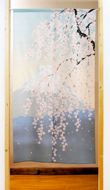 Noren Fuji San Shidare Sakura Made in Japan 