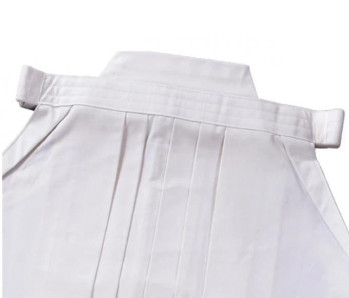 Hakama Kendo coton blanchi 7000 Taille 27 Made in Japan