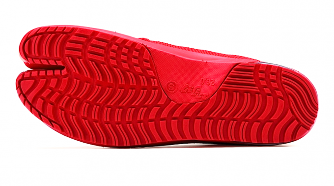 Nouveau Chaussure sneaker Jikatabi Sport Jog AIR Marugo rouge