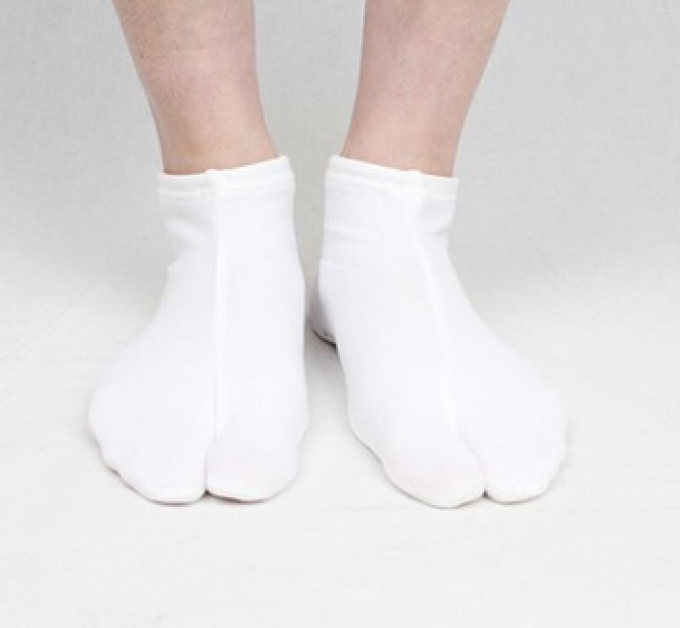 Chaussette Tabi Stretch polyester blanc - Made in Japan