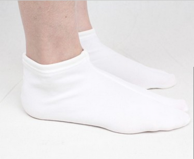 Chaussette Tabi Stretch polyester blanc - Made in Japan