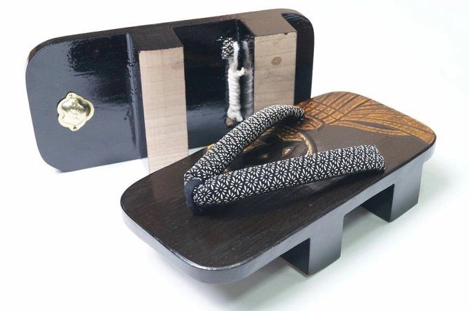 Geta japonais Nippon homme - 5 motifs traditionnels - Made in Japan