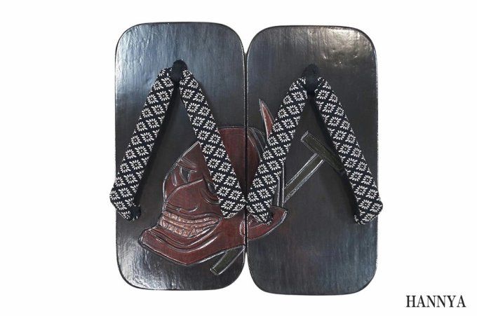 Geta japonais Nippon homme - 5 motifs traditionnels - Made in Japan