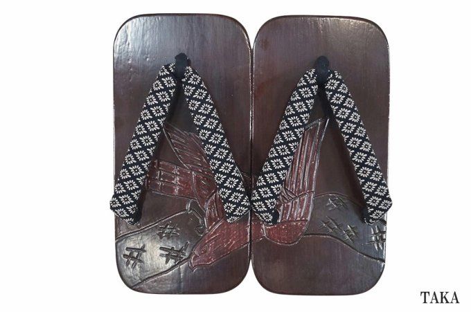 Geta japonais Nippon homme - 5 motifs traditionnels - Made in Japan