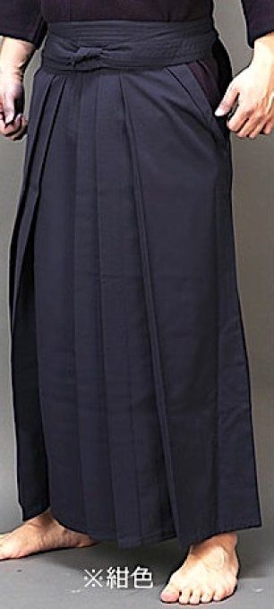 Hakama Iaido Kendo Tetron standart bleu marine taille 25 Tozando 