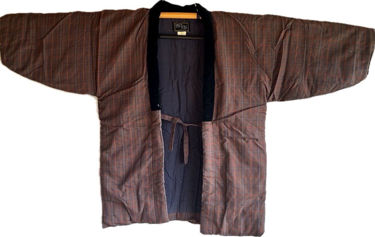 Hanten japonais d’hiver réversible Kurume – Fabrication au Japon