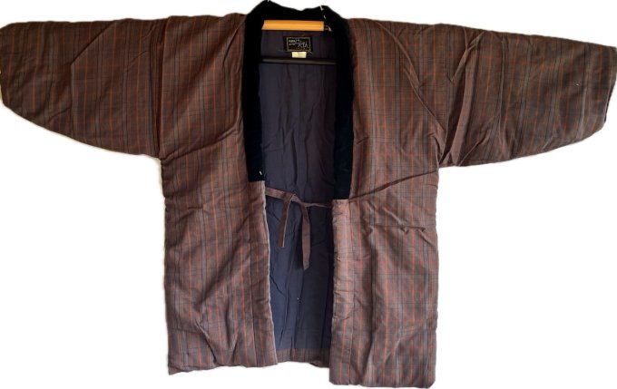 Hanten japonais d’hiver réversible Kurume – Fabrication au Japon