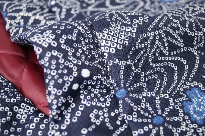 Hanten Japonais hiver Femme - Asanoha & Fleurs - Made in Japan