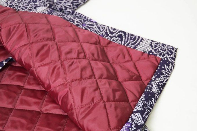 Hanten Japonais hiver Femme - Asanoha & Fleurs - Made in Japan