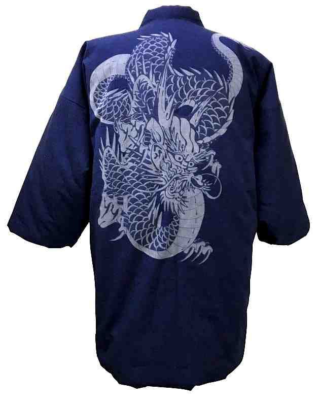 Hanten O Ryu bleu marine hiver "Made in Japan" 