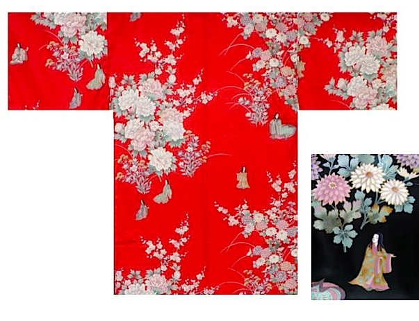 Hanten Sho Hime Botan polyester femme "Made in Japan"   