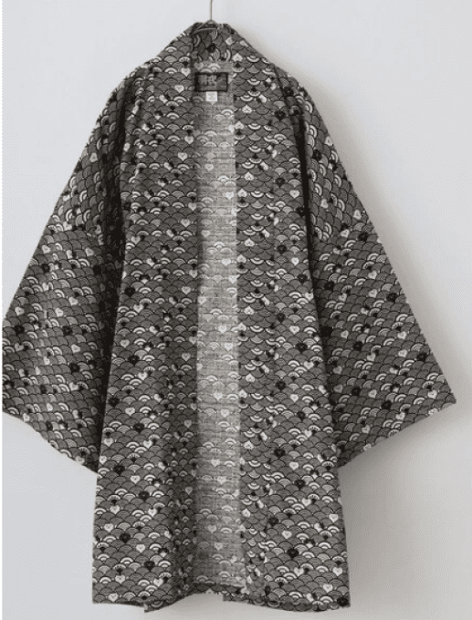 Hanten Traditionnel Japonais Nami Neko Chats & Vagues – Made in Japan