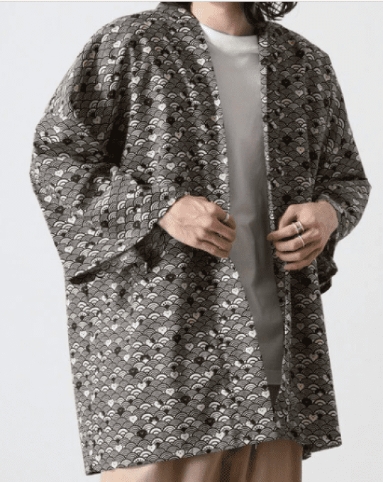 Hanten Traditionnel Japonais Nami Neko Chats & Vagues – Made in Japan