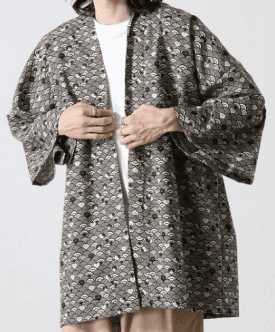 Hanten Traditionnel Japonais Nami Neko Chats & Vagues – Made in Japan
