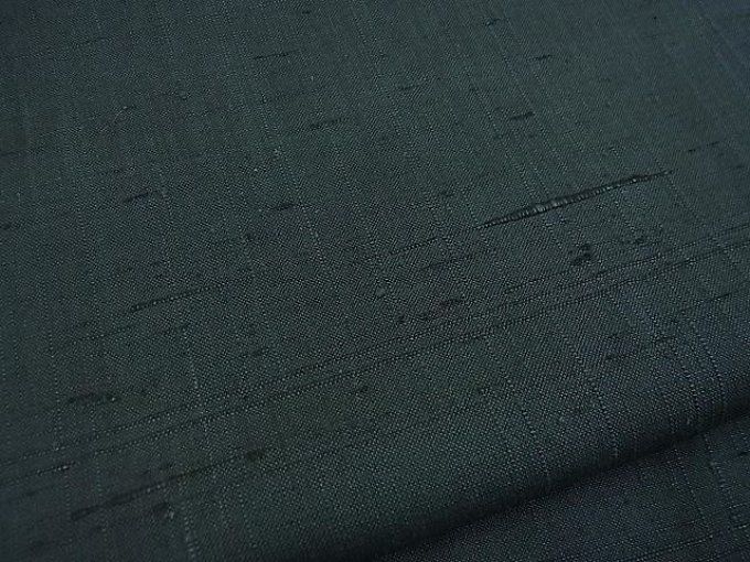 Haori homme antique - Soie Tsumugi noire - Tigre majestueux