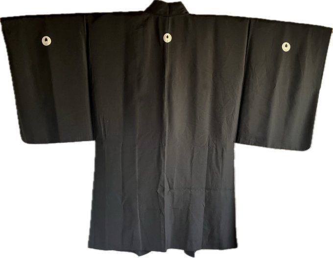 Haori Japonais Homme antique - Agarifuji Montsuki Tigre VS Dragon