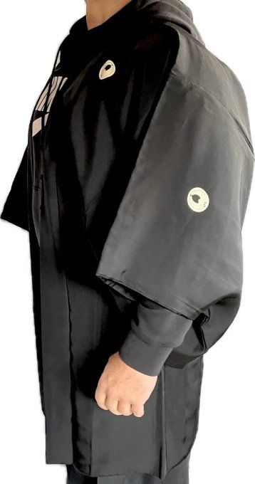 Haori Japonais Homme antique - Agarifuji Montsuki Tigre VS Dragon
